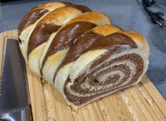 bread with a chocolate swirl